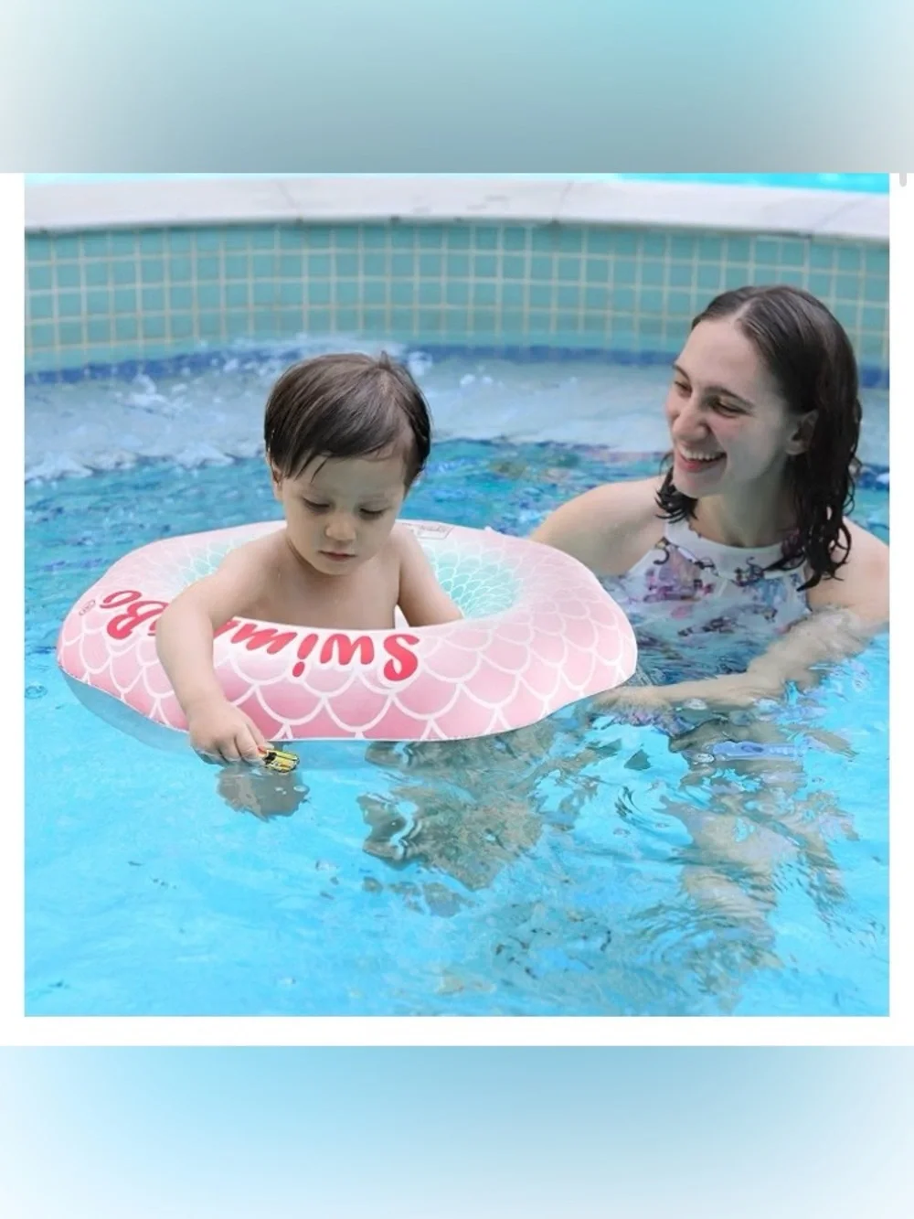 Baby Swim Ring Underarm Swim Seat Float, 6months-3 years, PINK